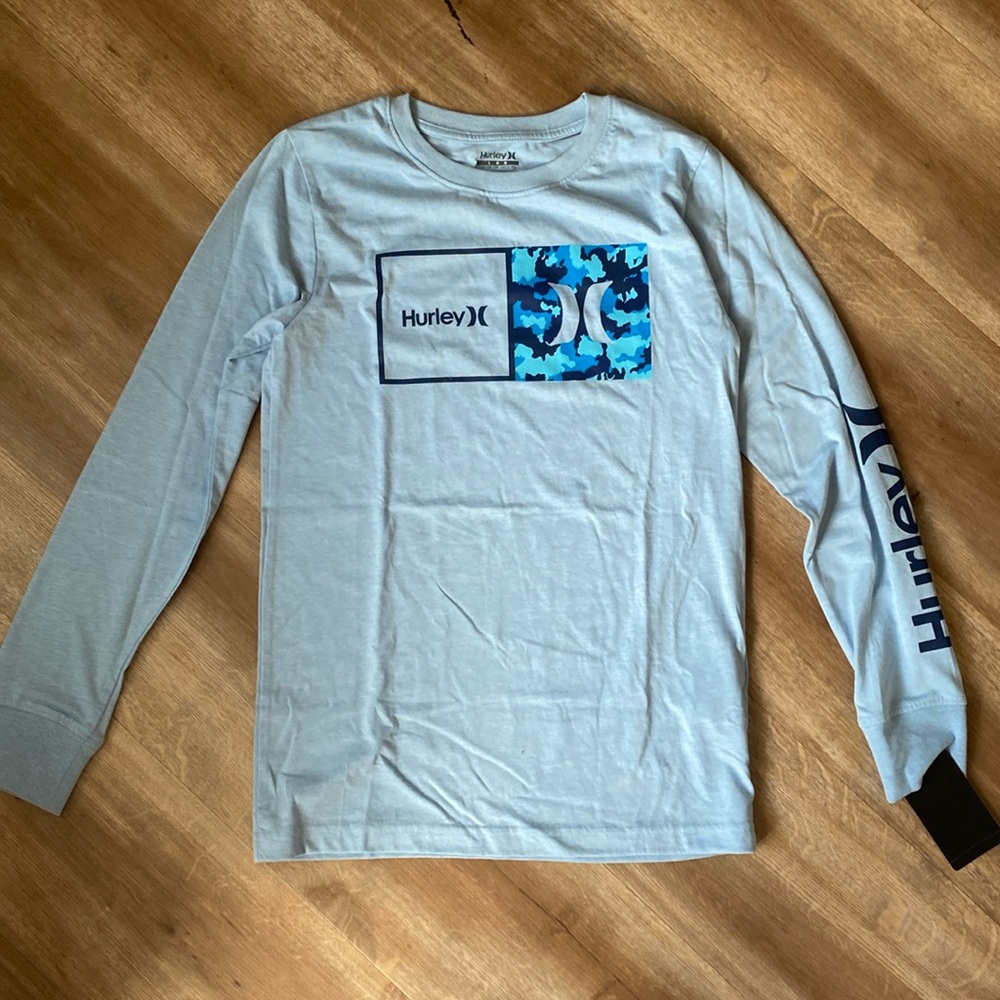 Hurley Light Blue Long Sleeve Tee